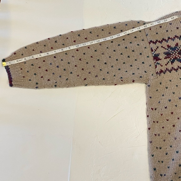 FAIR Isle Hand Knit Tan Sweater - Picture 10 of 10